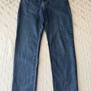 Levi’s 505 Straight Leg Womens Size 6 Jeans Stretchy Dark Wash 28w 30l
